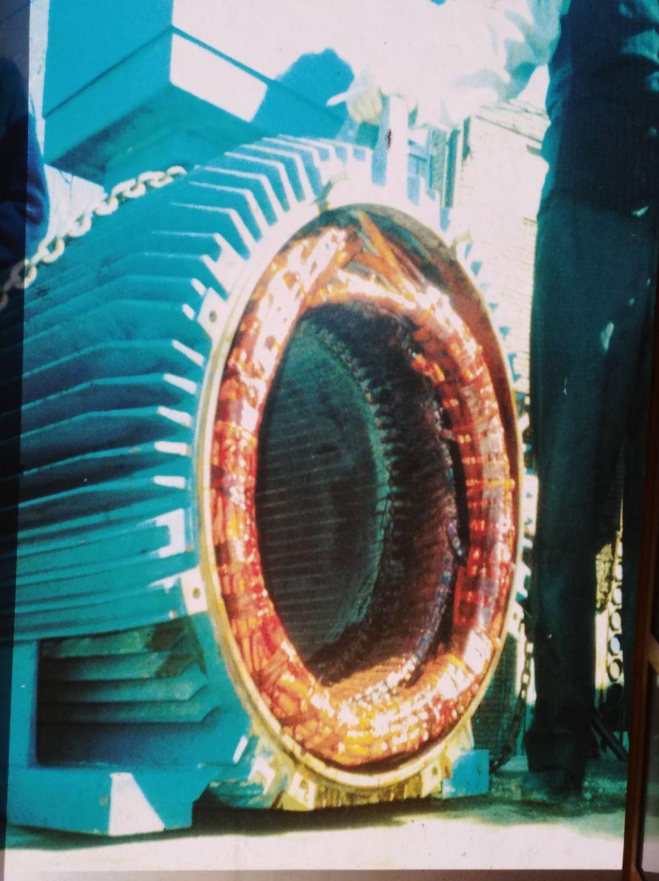 تعویض سیم پیچ ستاتور rpm3000/750k.w 